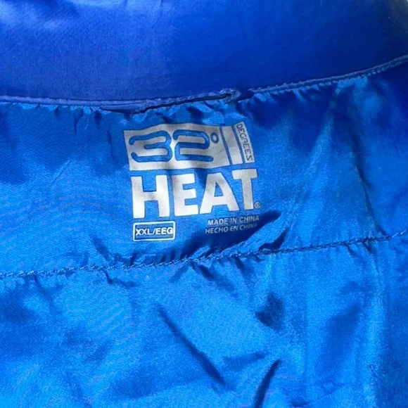 32 Degrees Vibrant Blue Insulated Jacket - Picture 3 of 3
